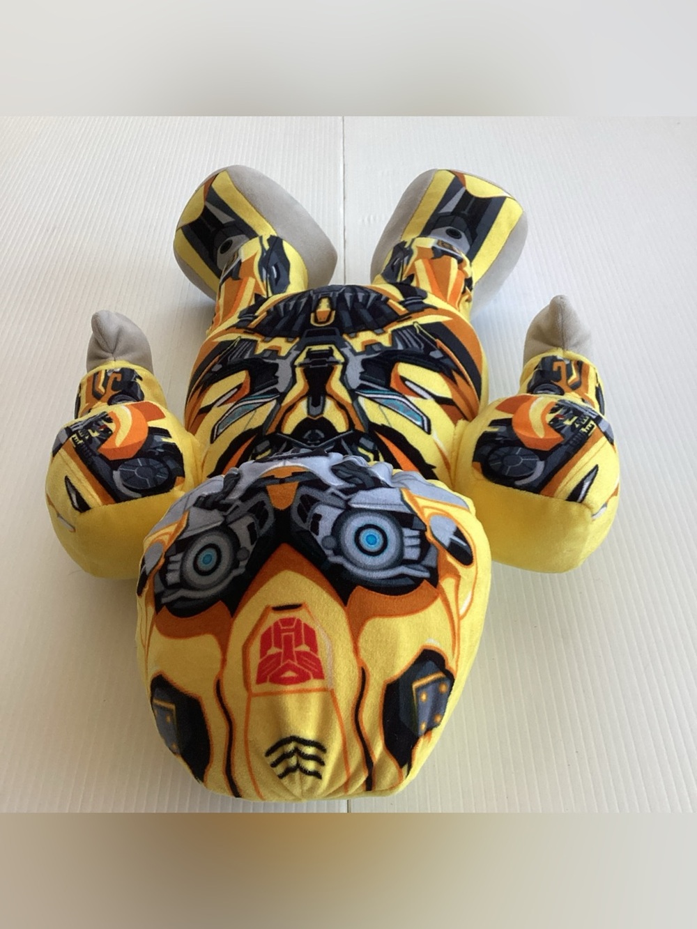 Build A Bear BAB Transformers Bumblebee 17" Plush Movable Arms and Mask 2016 - Picture 4 of 11